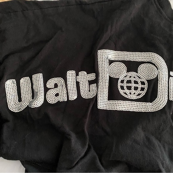 Walt Disney World Spirit Jersey Sequin Black Silver size Small - Picture 5 of 9